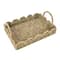 Household Essentials 14" Seagrass Tray with Scalloped Edge